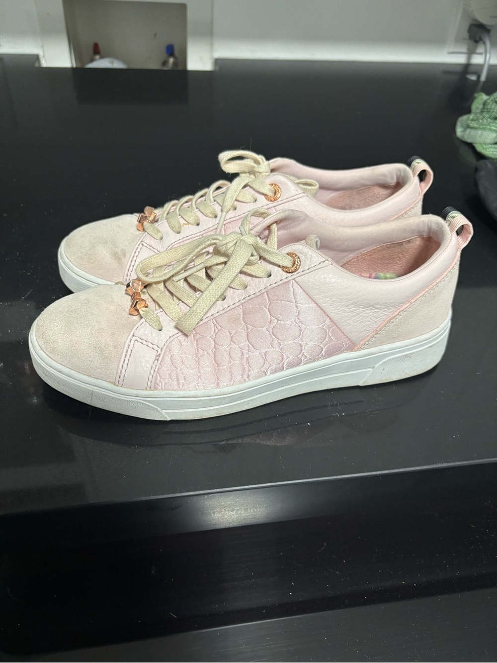 Ted Baker Kids Pink Floral Sneakers